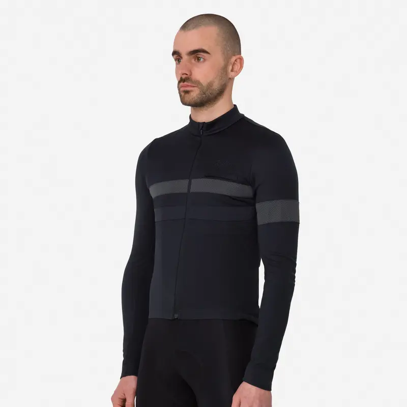 Rapha Brevet Men's Long Sleeve Jersey - Black 4