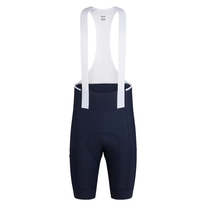 Rapha Men's Brevet Element Bib Shorts - Dark Navy/White 1