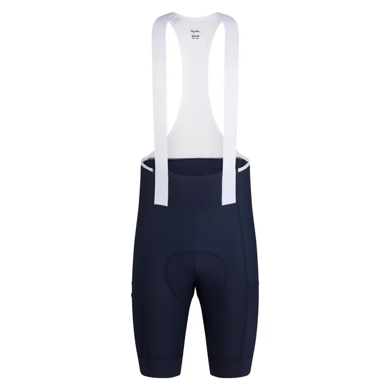 Rapha Men's Brevet Element Cargo Bib Shorts, Dark Navy/White 1
