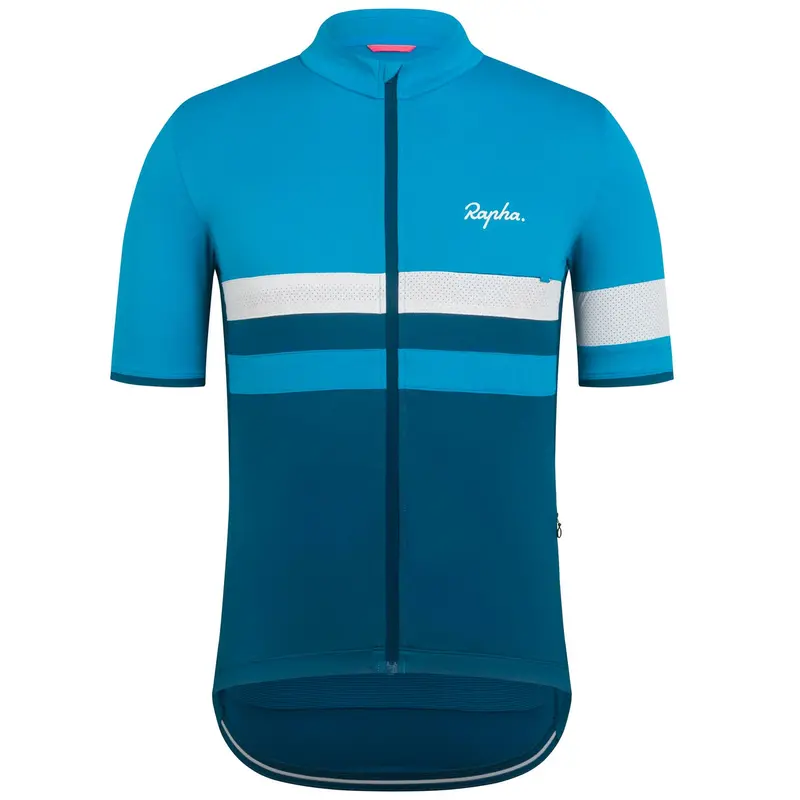 Rapha Men's Brevet Lightweight Jersey, Blue/Teal 1