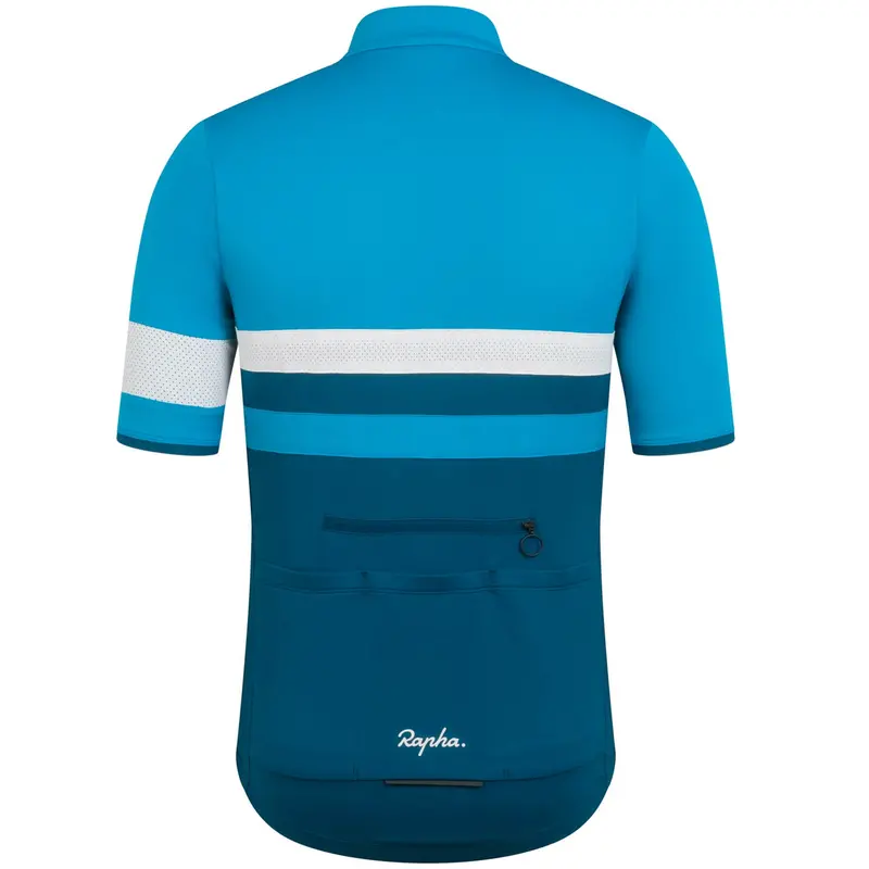 Rapha Men's Brevet Lightweight Jersey, Blue/Teal 2