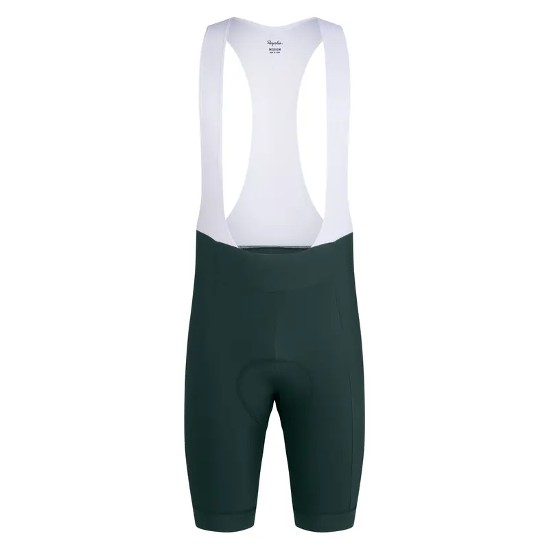 Rapha Men's Core Bib Shorts - Forest Green/White 1