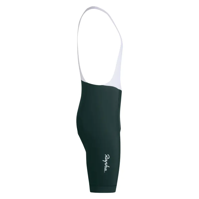 Rapha Men's Core Bib Shorts - Forest Green/White 4