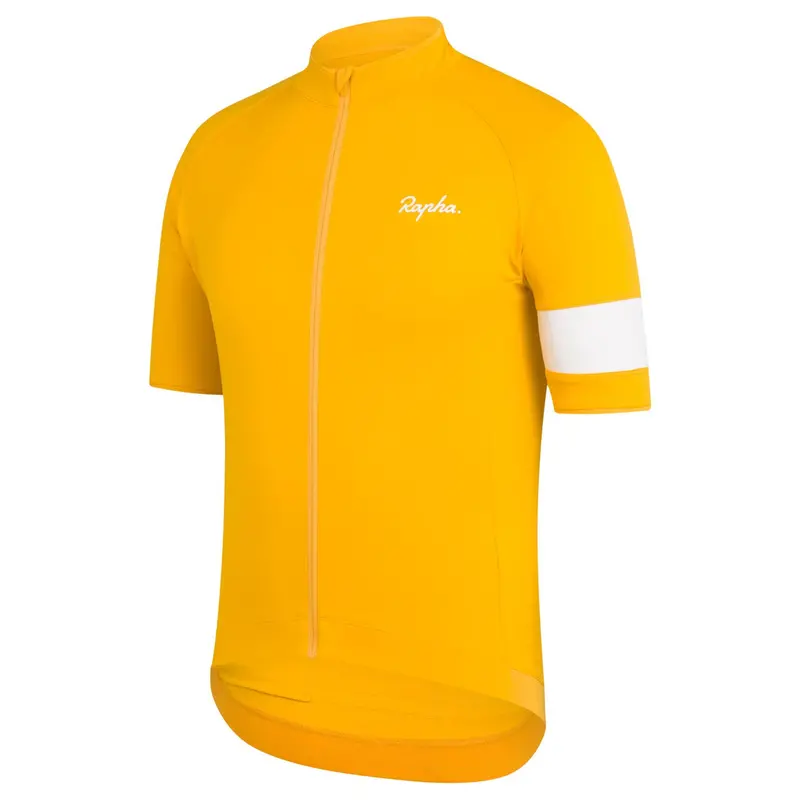 Rapha Men's Core Jersey, Dark Yellow/White 1
