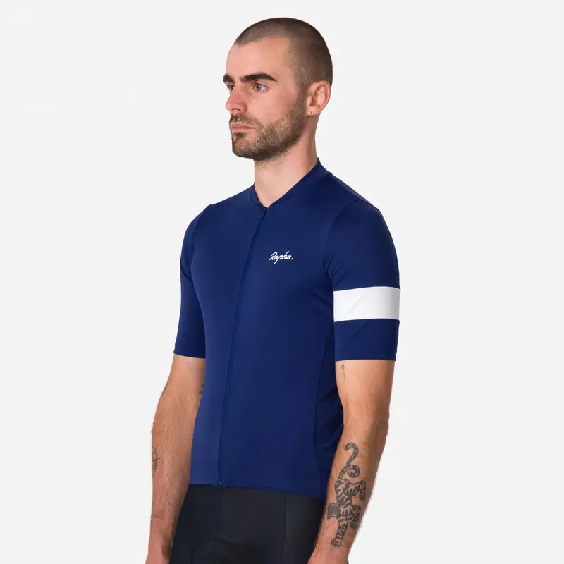 Rapha Men's Core Jersey, Navy/White 3