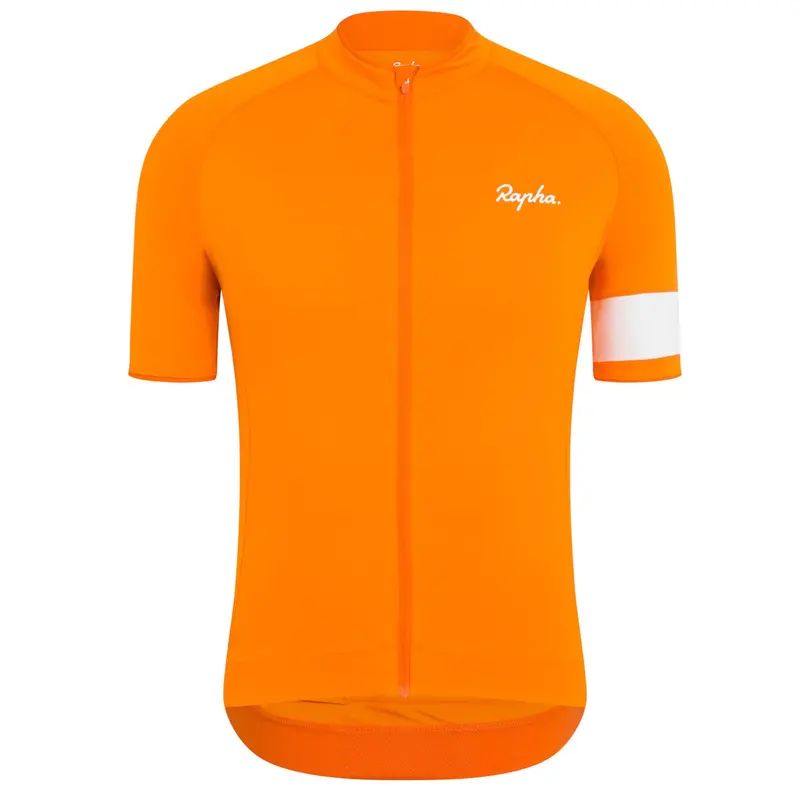 Rapha Men's Core Jersey, Orange/White 1