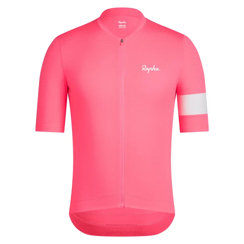 Rapha Men's Core Lightweight Jersey - High-Vis Pink 1