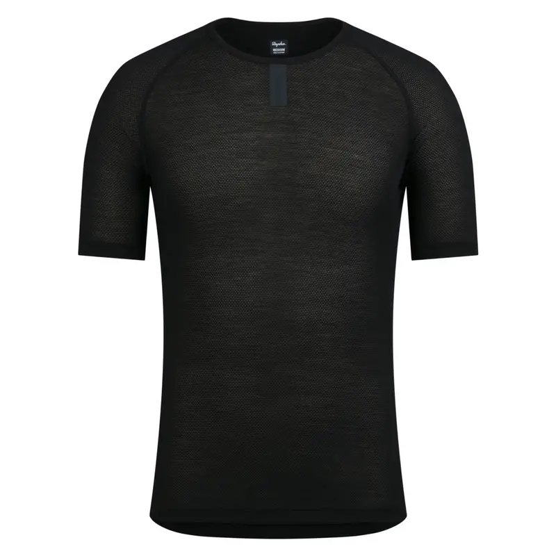 Rapha Men's Merino Base Layer Short Sleeve Black - Updated 1