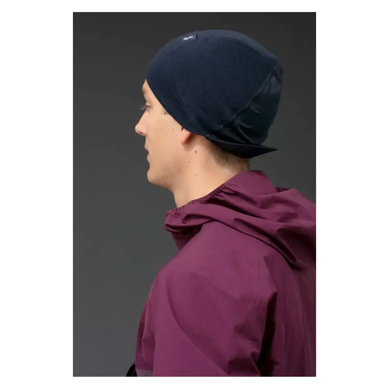 Rapha Men's Peaked Merino Cap, Navy 1
