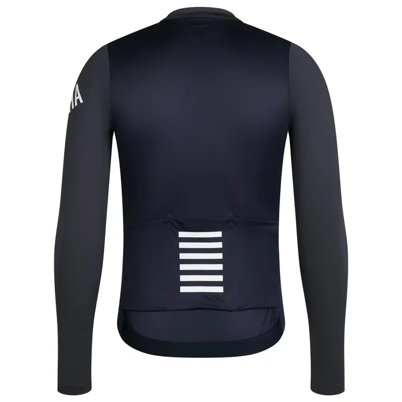 Rapha Men's Pro Team Long Sleeve Lightweight Jersey, Dark Grey/Black 2