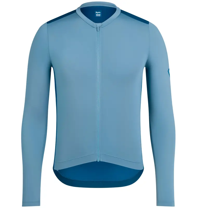 Rapha Men's Pro Team Long Sleeve Lightweight Jersey Dusted/Jewelled Blue 1