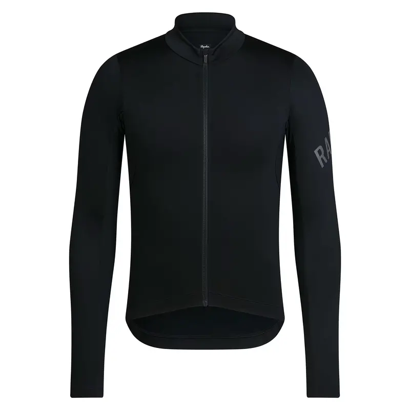 Rapha Men's Pro Team Long Sleeve Midweight Jersey, Black/White 1