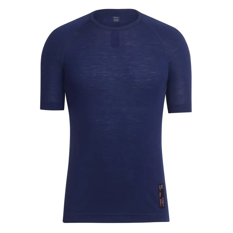 Rapha Mens Short Sleeve Merino Base Layer - Navy 1