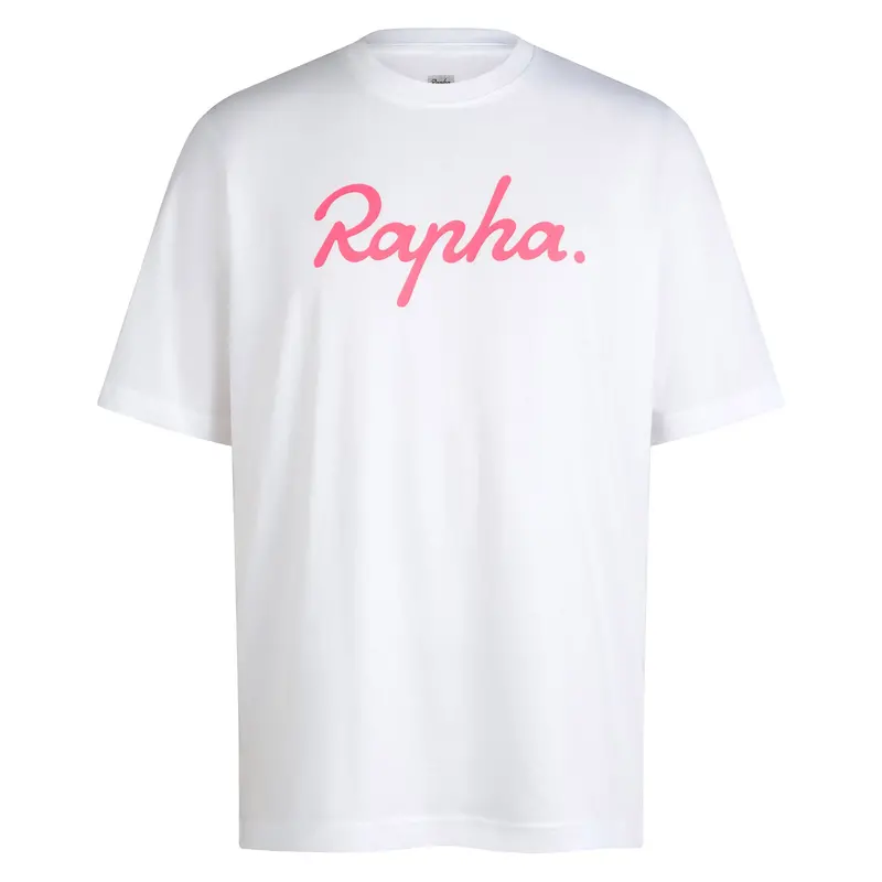 Rapha Men's T-Shirt Cotton Large Logo, White 1