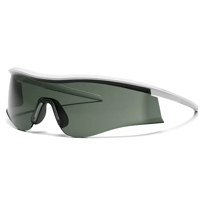 Rapha Reis Cycling Sunglasses - White/Green 1