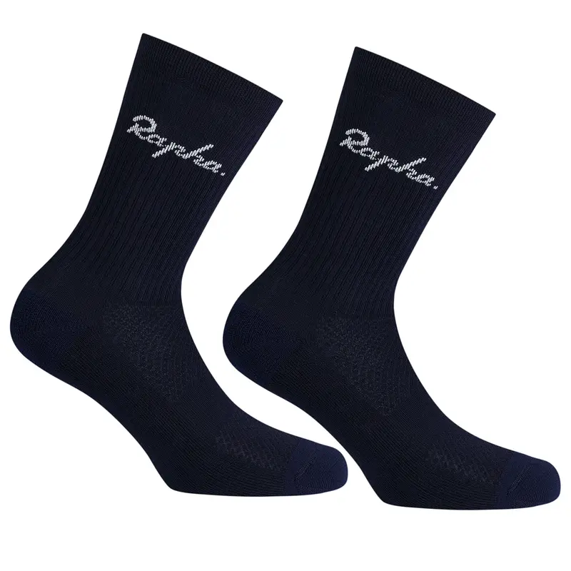 Rapha Unisex Cotton Crew Socks Night Sky/Basic White 1