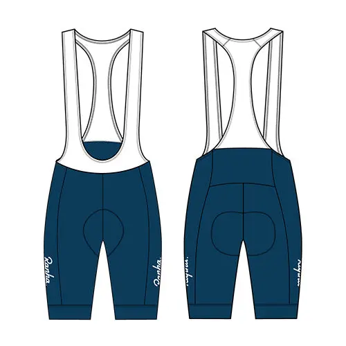 Rapha Women's Core Bib Shorts, Jewelled Blue/White 1