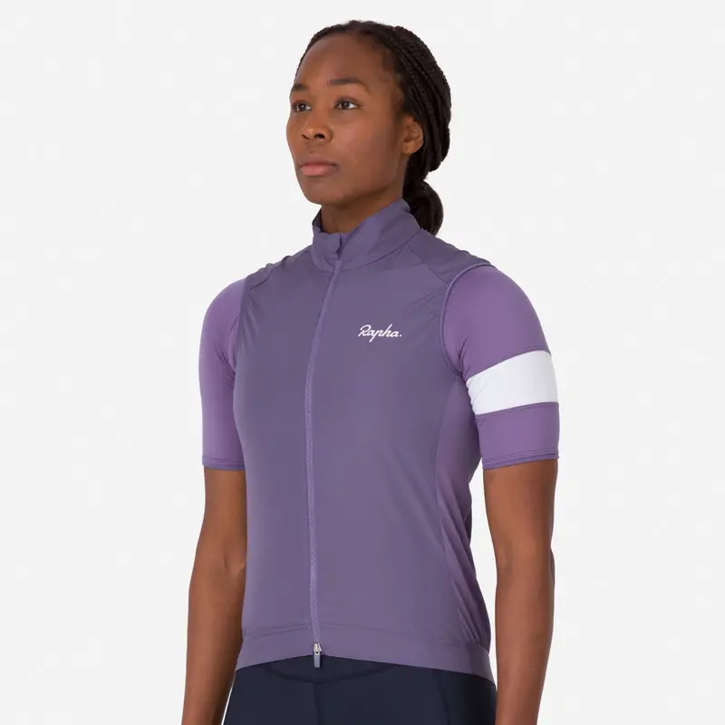 Rapha Women's Core Gilet Dusted Lilac/White 3