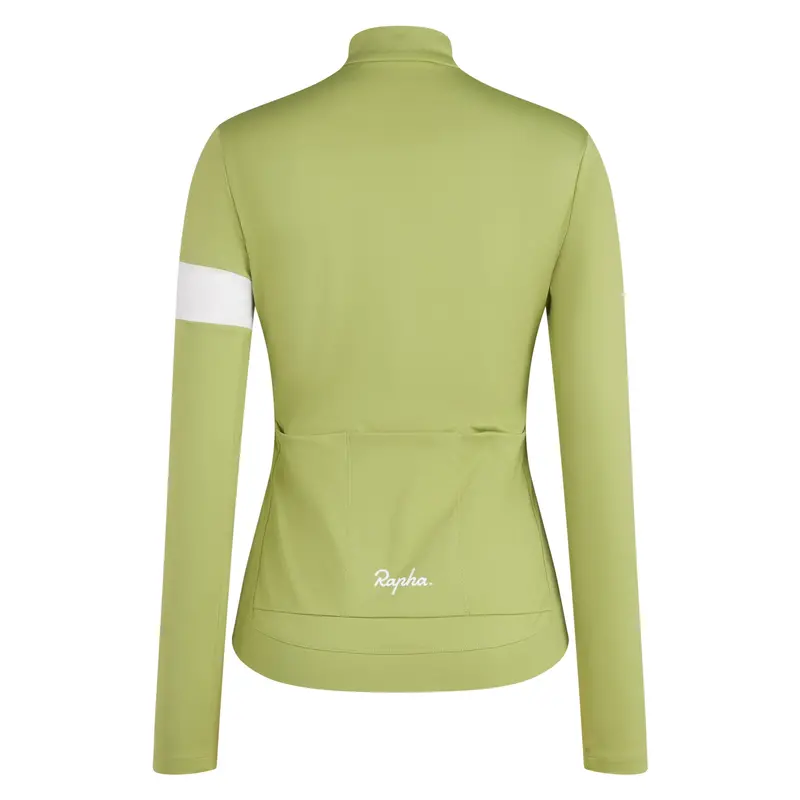 Rapha Women's Core Thermal Long Sleeve, Jersey Fern/White 2