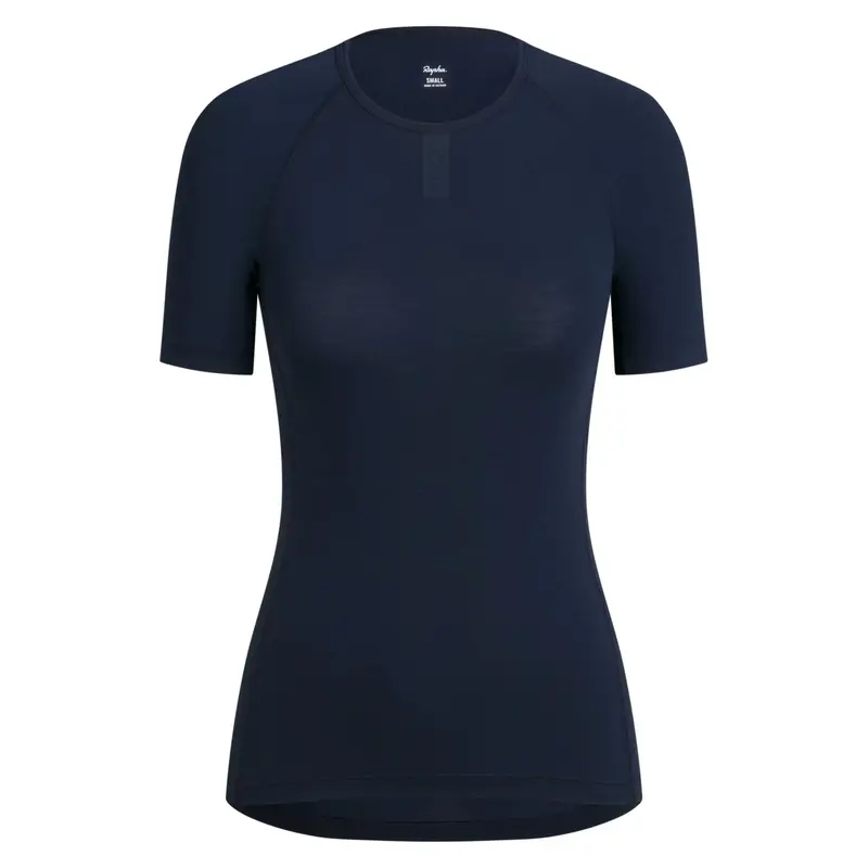 Rapha Women's Merino Base Layer Ii Short Sleeve - Dark Navy 1