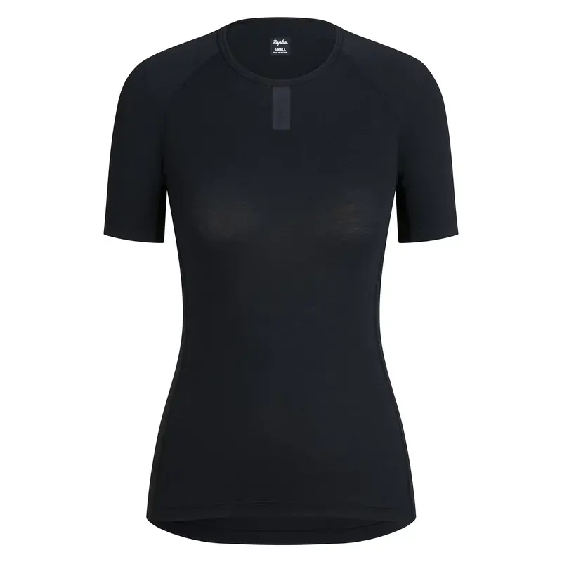 Rapha Women's Merino Short Sleeve Base Layer - Black 1