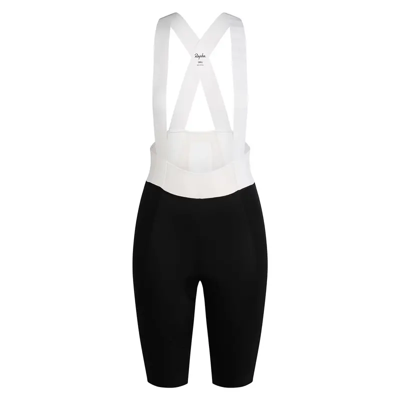 Rapha Women's Pro Team Bib Shorts Iii Long, Black/White 1