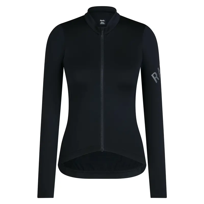 Rapha Women's Pro Team Long Sleeve Midweight Jersey, Black/Grey 1