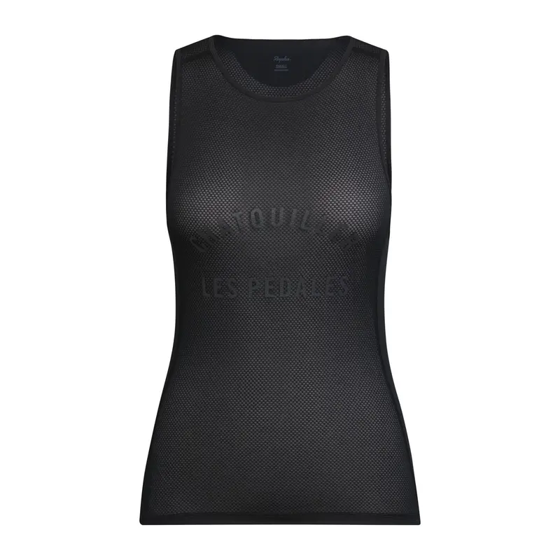Rapha Women's Souplesse Mesh Base Layer Sleeveless, Black 1