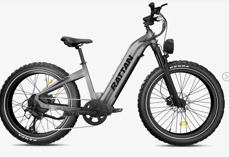 Rattan Sequoia Step Thru Dual Battery Fat Tire Mountain Electric Bike 1