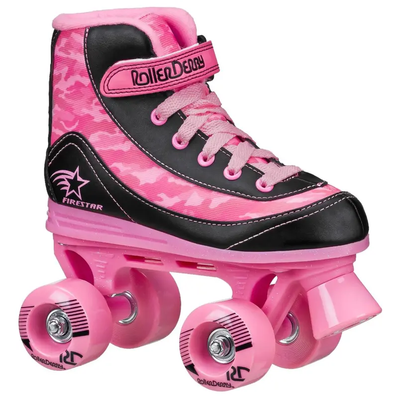 Rds Firestar Skate Girls Pink Camo Roller Skates 1