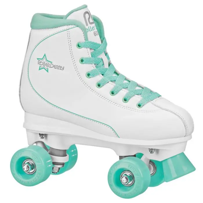 Rds Roller Star 600 Womens White Mint Roller Skates 1