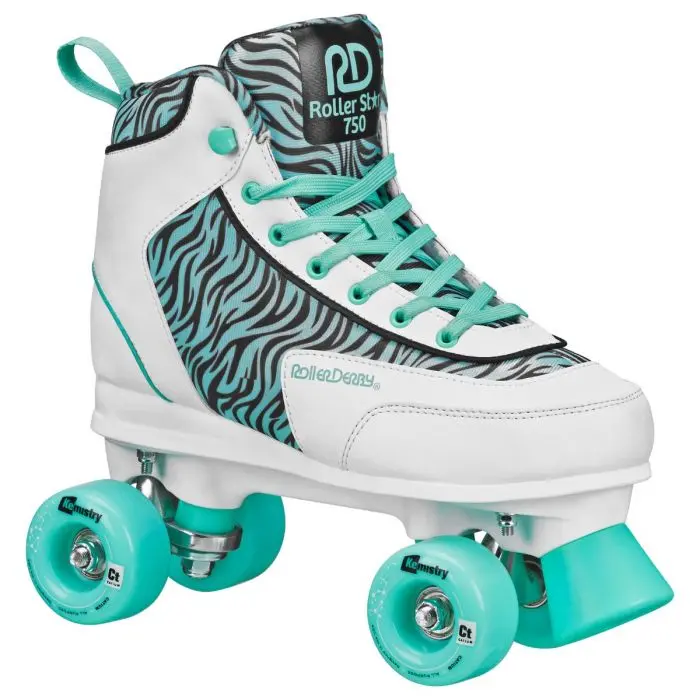 Rds Star 750 Sea Foam Zebra Roller Skates - Us3 1