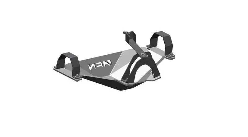 Rear Axle Skid Plate - Al - Toyota Hilux Revo 1