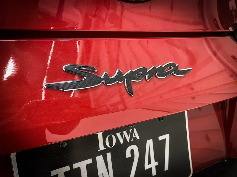 Rear Supra Emblem Overlay (Various Colors) - 2020+ Supra 2