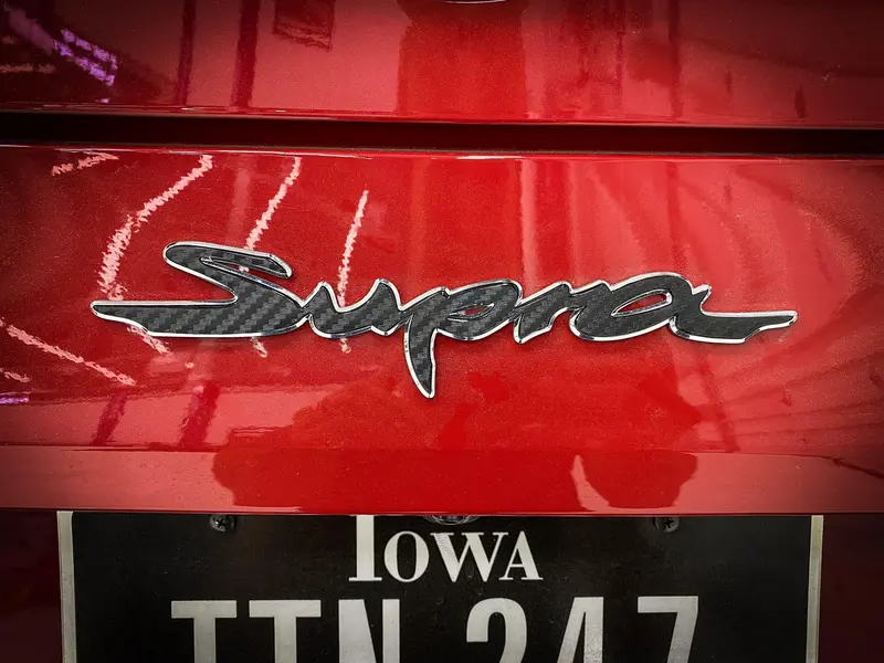 Rear Supra Emblem Overlay (Various Colors) - 2020+ Supra 3
