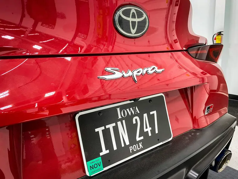 Rear Supra Emblem Overlay (Various Colors) - 2020+ Supra 6