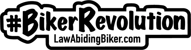 Rectangle #Bikerrevolution Support Sticker 1