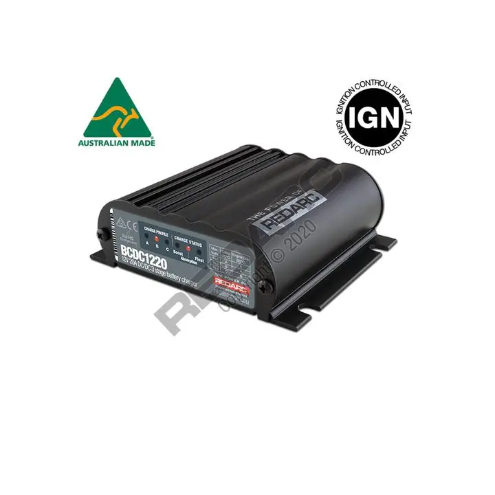 Redarc 20A In-Vehicle Dc Battery Charger (Ignition Control) 1