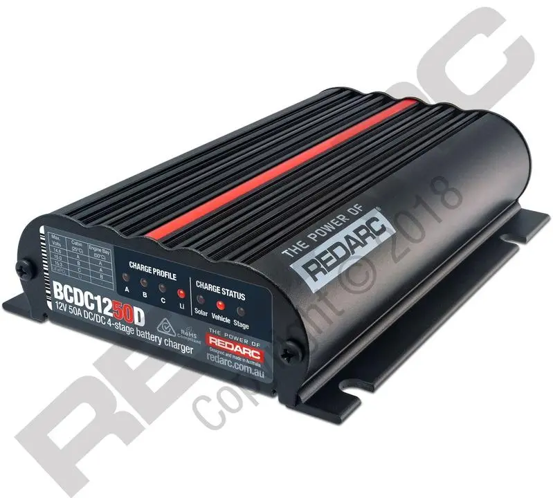 Redarc Dual Input 50A In-Vehicle Dc Battery Charger 1