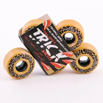 Riedell Moxi Trick Wheels 55Mm 97A Leopard 4 Pack 1