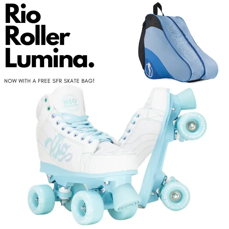 Rio Roller Lumina Roller Skates White Blue 1