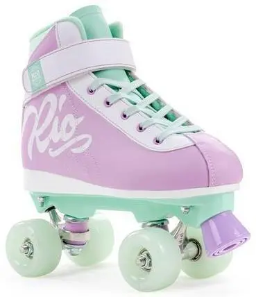 Rio Roller Milkshake Mint Berry Roller Skates (Purple/Grn) 1