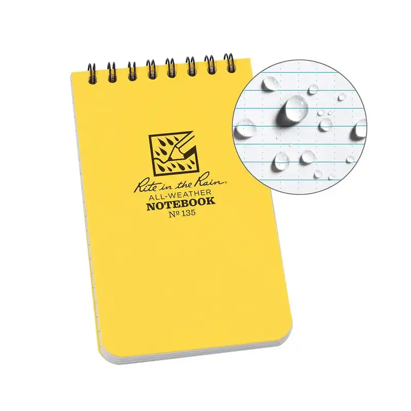 Rite In The Rain Notebook-Spiral Top Bound 3"X5" 1