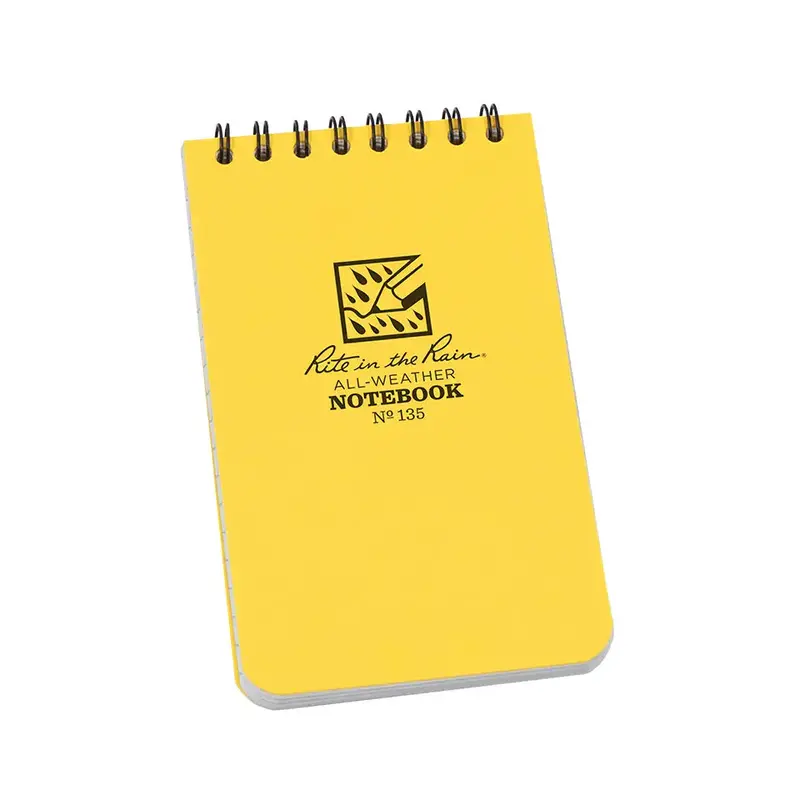 Rite In The Rain Notebook-Spiral Top Bound 3"X5" 2