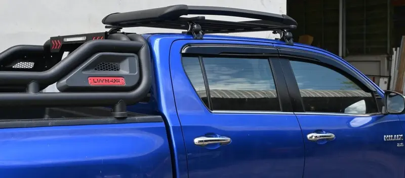 Roof Rack Aluminum - Toyota Hilux Revo+Bracket Black 1