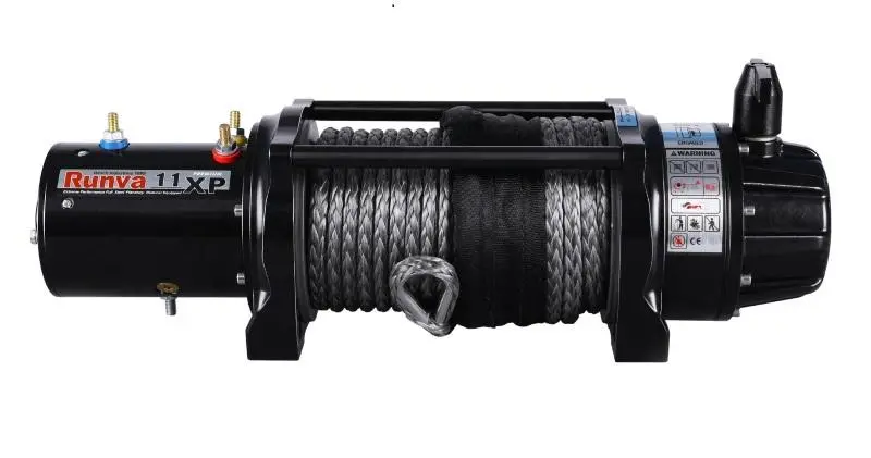 Runva 11Xp Premium - 24V 11,000Lb Winch With Synthetic Rope 1
