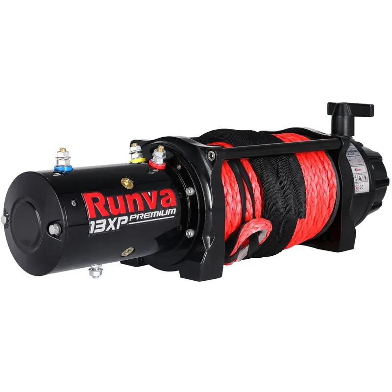 Runva 13Xp Premium - 13,000Lb Winch With Synthetic Rope 1