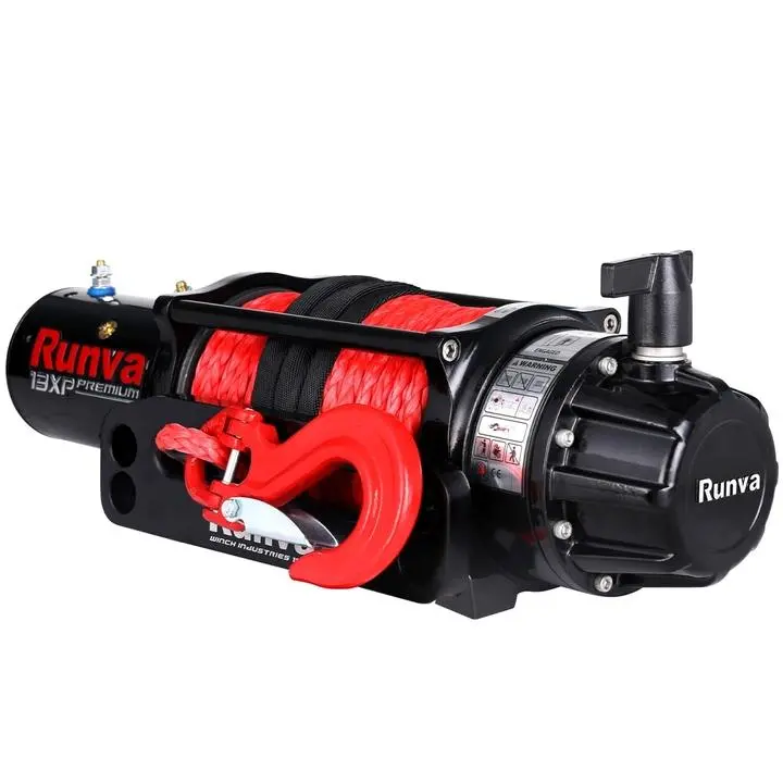 Runva 13Xp Premium - 13,000Lb Winch With Synthetic Rope 1