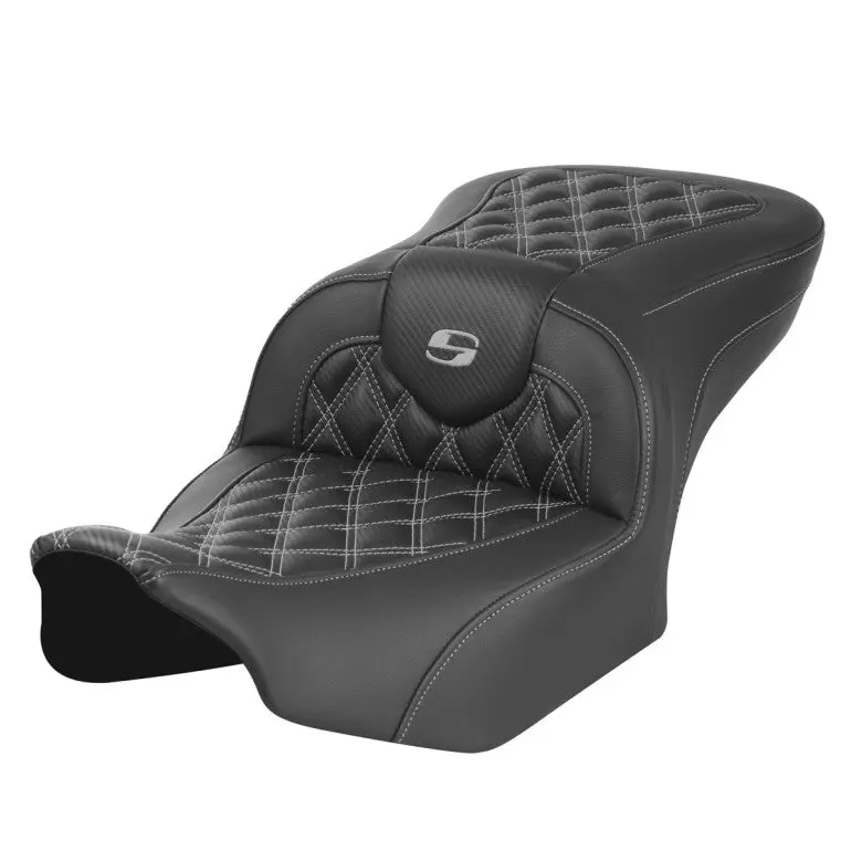 Saddlemen Roadsofa Carbon Fiber-Cf-Lattice Stitch-Ls-(2008-2024 Select Street Glide, Road Glide, Electra, Road King, Cvo)(Heated & Non Heated Options) 11
