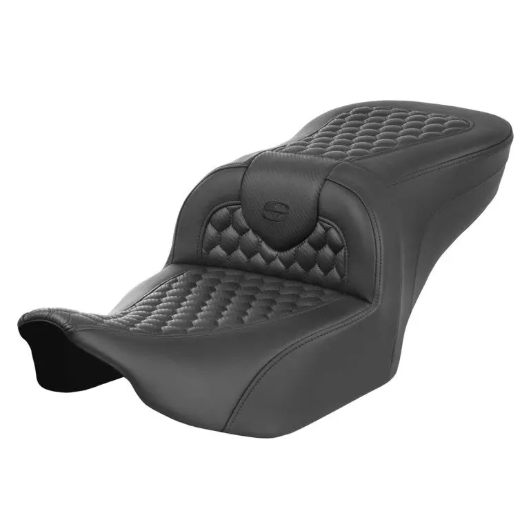 Saddlemen Roadsofa Honeycomb Stitch-Hc-(2008-2024 Select Street Glide, Road Glide, Electra, Road King, Cvo)(Heated & Non Heated Options) 1